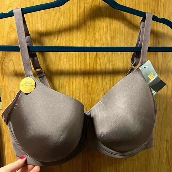 NWT WACOAL Ultimate Side Smoother T-Shirt Bra Sparrow Colored Size 38DDD ๐ - Picture 5 of 15